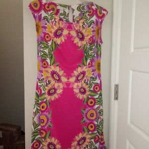 New London times pink flower dress size 6